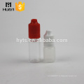 Botella líquida del dropper del líquido 5ml 10ml PET / botella plástica del PP con el casquillo a prueba de niños